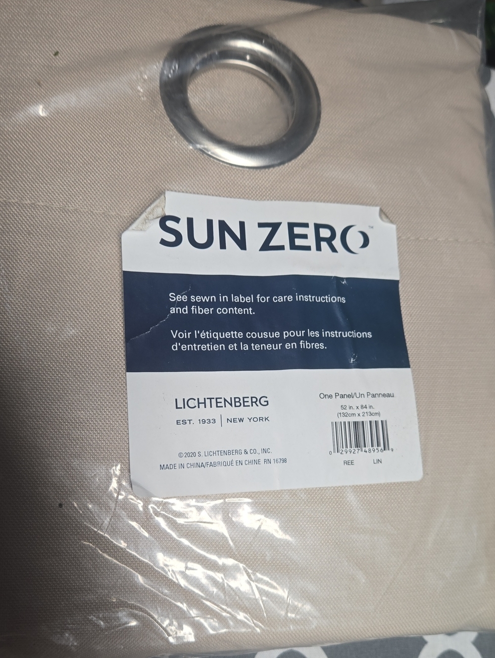 Sun Zero Outdoor Privacy Curtains Khaki